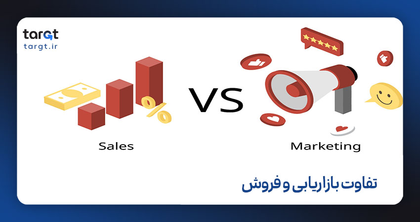 تفاوت مفهوم بازاریابی با مفهوم فروش